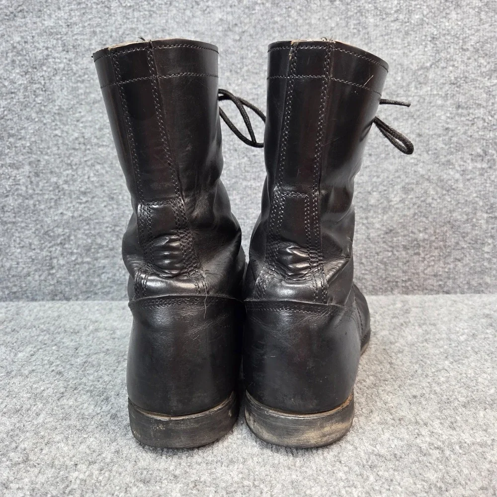 CORCORAN 975 Military Cap Toe Combat Jump Black Leather Boots USA 13D